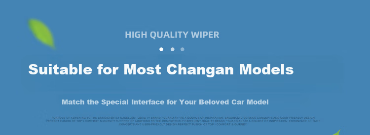 Aoye Windshield Wipers for Changan Yuetang V3 (2011-2018 Models), Frameless Design, Original Size Front Wiper Blades, 1 Pair, 24" + 14" 9