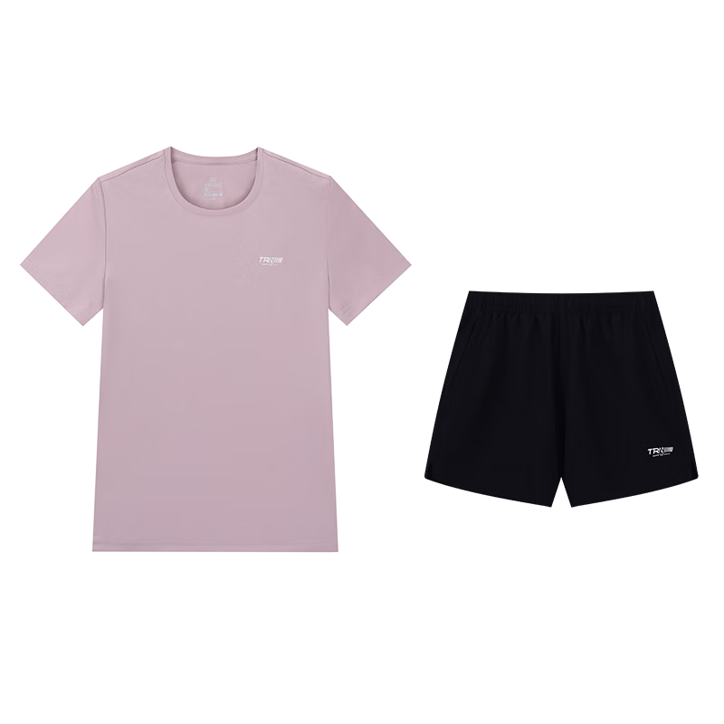 361° Women's Running Outfit, Spring And Summer Clothing, New Quick-Dry Short-Sleeve Top And Shorts Set, Two-Piece Suit, 662524001H-2