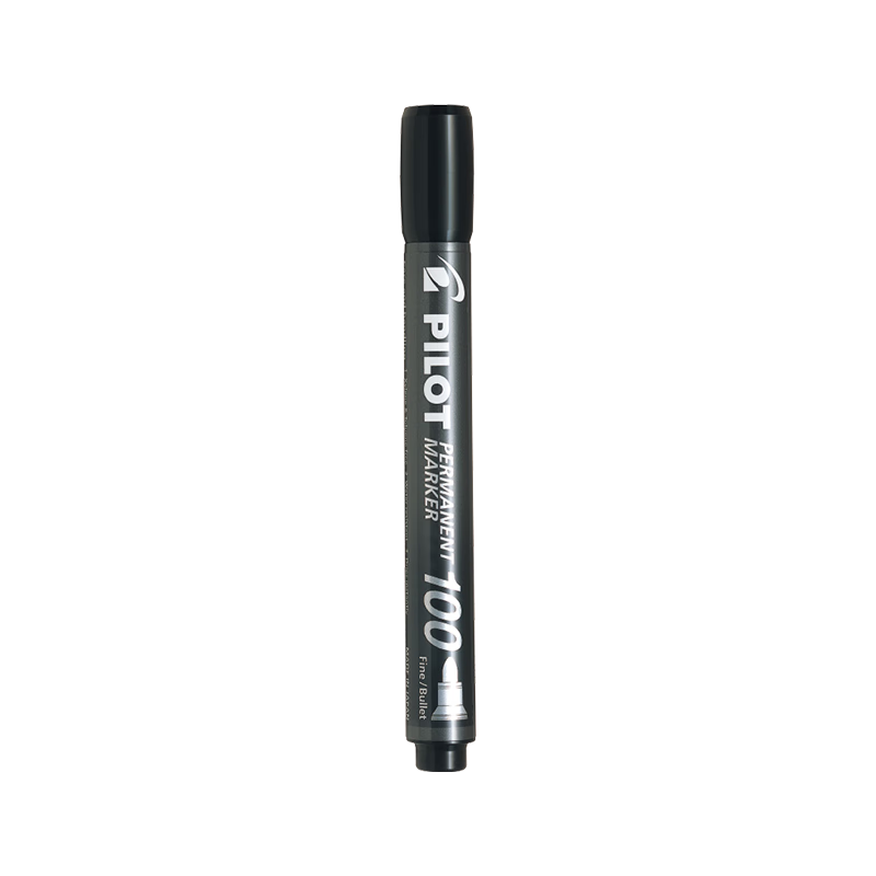 PILOT Oil-Based Marker Pen, Round Tip, Quick-Drying Marking Pen SCA-100 Black