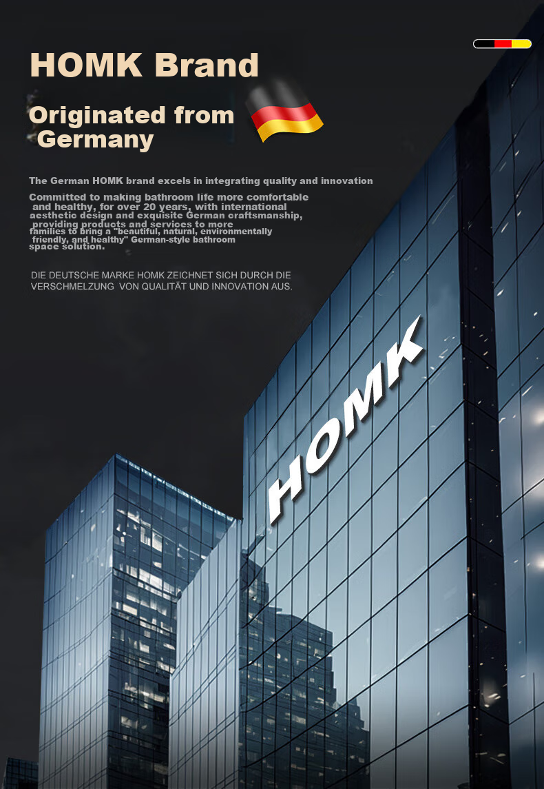 HOMK [Germany] Shower Head Filter Cartridge for Pressurized Shower, Removes Residual Chlorine, Skin-Friendly Travel Shower Water Purifier Filter 1
