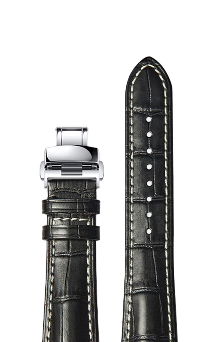 ESCASE Suitable for Huawei Watch 5 Strap, Alligator Leather GT5/4/Watch3pro/GT3pro New/Watch4pro/D Wristband, Butterfly Clasp, 46/48 Dial, Brow 5