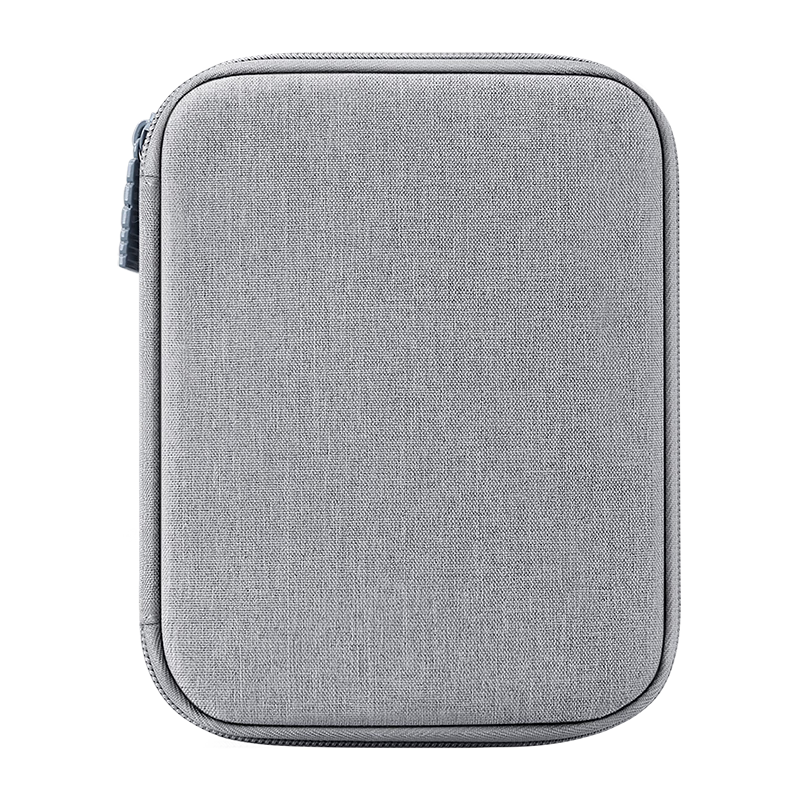 BUBM Earphone Data Cable Storage Pouch, Digital Accessory Organizer, Charger Case, Hard Drive USB Flash Drive Travel Portable Organizer Bag Accessory Pouch, Single Layer Mini, Gray