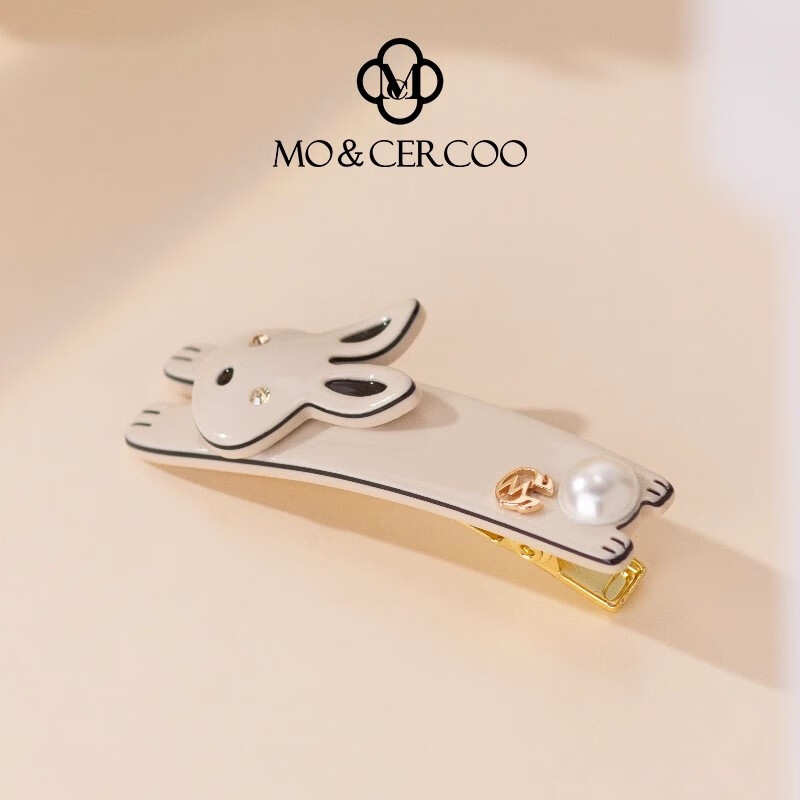 Cercoo Rabbit Hair Clip Invisible Hairpin Side Bang Clip French Duckbill Clip Straight Clip for Women
