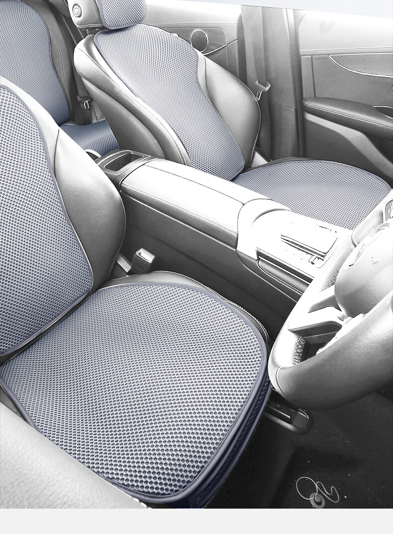 Jiabolan Car Seat Cushion, Summer Ice Silk Cooling Pad, All-Season Universal Car Mat, Ventilated Breathable Seat Cover, Summer Seat Pad 1