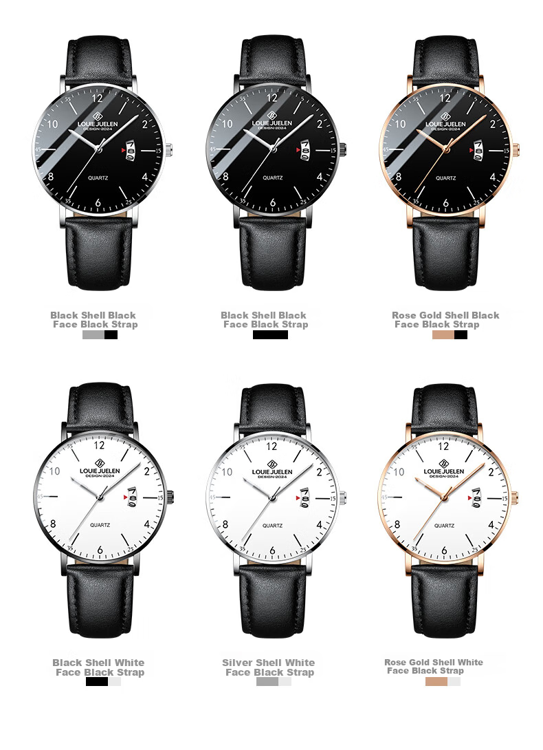 LOUIE JUELEN Youth Student Exam-Specific Watch, Silent Men's Model, Civil Servant Mechanical Watch for Middle And High School Students, Quartz Watch with Water Resistance 4