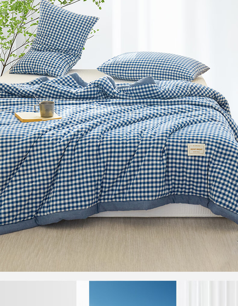 HLA Antibacterial Class A 21% Soybean Fiber Summer Cool Quilt Spring And Autumn Air Conditioning Quilt Cool Sensation Quilt Core Machine Washable 220*240cm 2