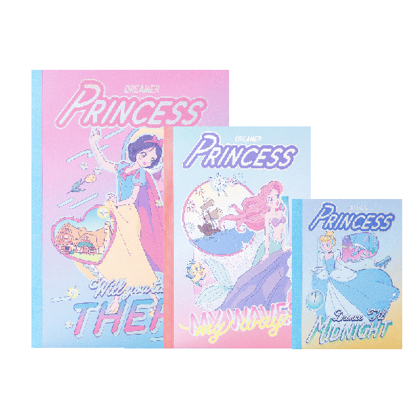 Disney Stationery Notebook, Student Use, Wirebound B5 Lined Notebook, Soft Cover Error Correction Book, Journal, Study Supplies, A6 Grid Notebook, A5 Dot Matrix Notebook