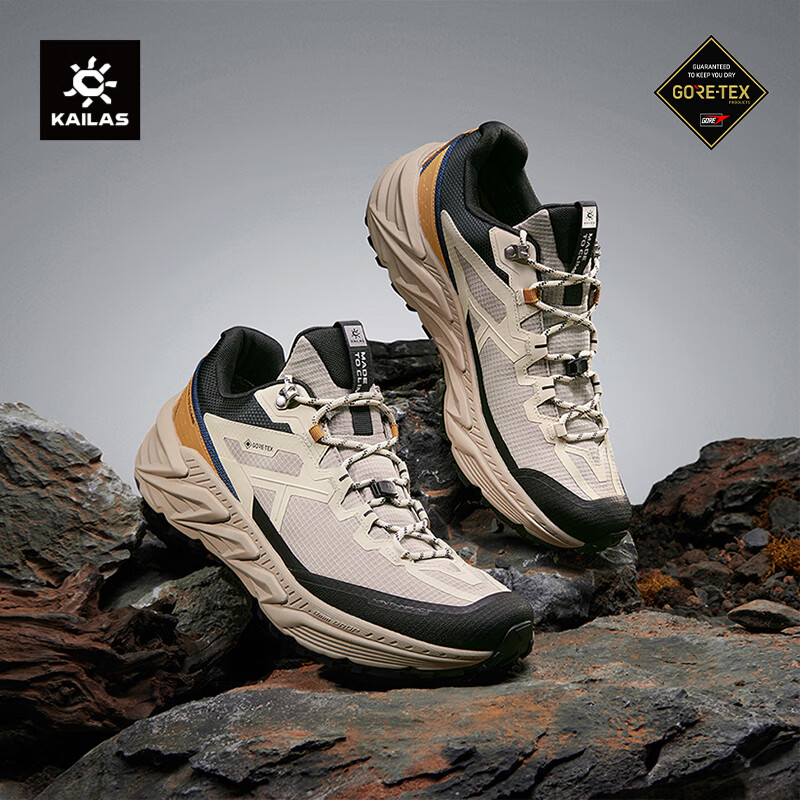 KAILAS Shanxing-2 Waterproof Hiking Shoes, Outdoor Men's Shoes, V-Bottom Non-Slip GTX Shock-Absorbing Low-Top Mountaineering Boots