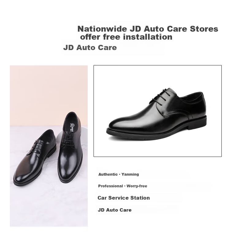 Qiangren Large Size Business Formal Leather Shoes, High-Quality Top-Grain Cowhide Derby Shoes for Men, JDA037003, Black, Size 45 2