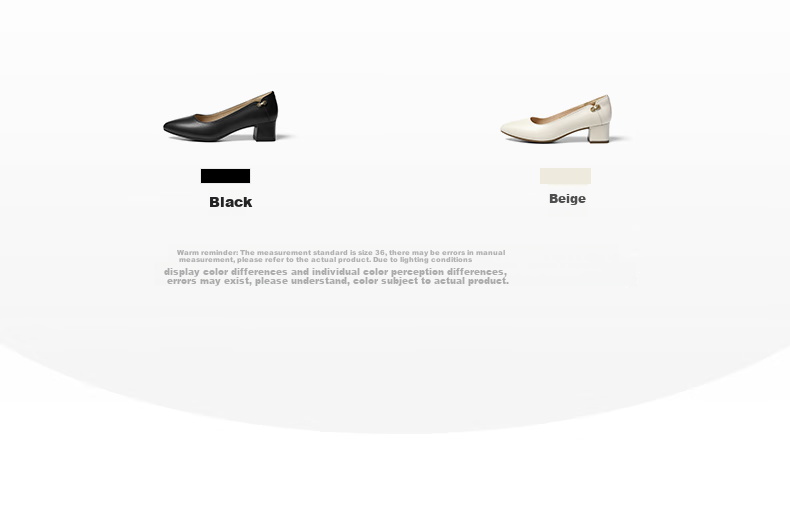 RED DRAGONFLY Shallow-Mouth Pumps, Women's Spring Shoes, Chunky Heel High Heels, French-Style Commuter Leather Shoes WLB15058, Beige, Size 39 11