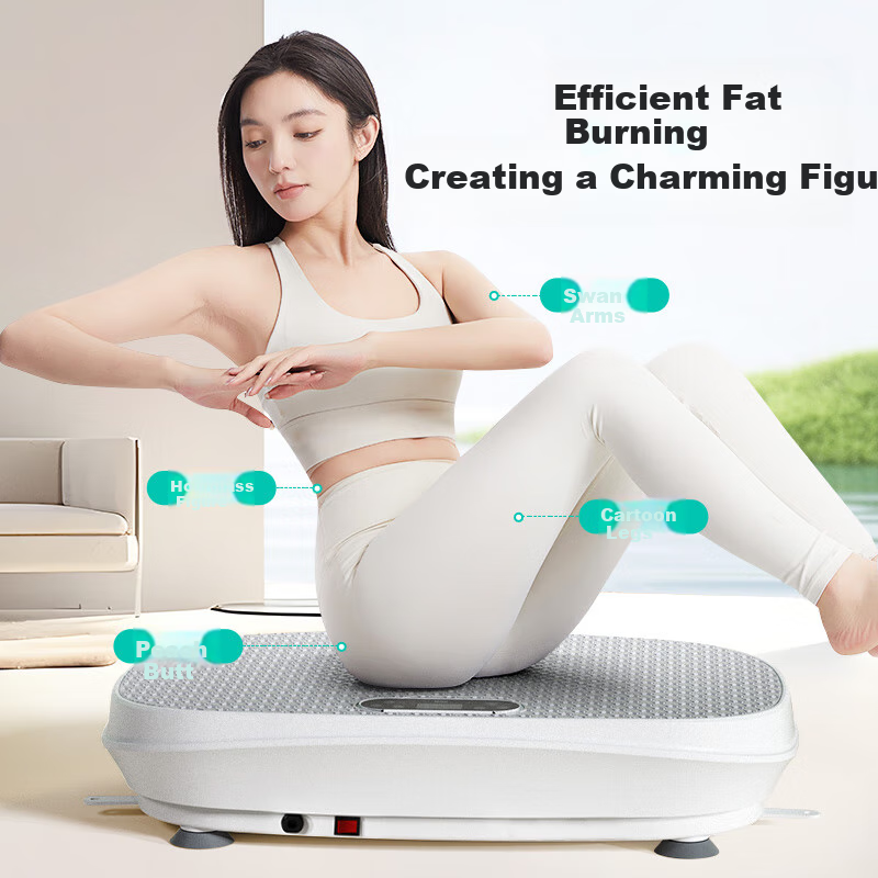 Mdikawe Shaking Machine Fat Burning Equipment Fitness Equipment Rhythm Machine Lazy Full Body Fat Burning Belly Slimming Device Weight Management Pla