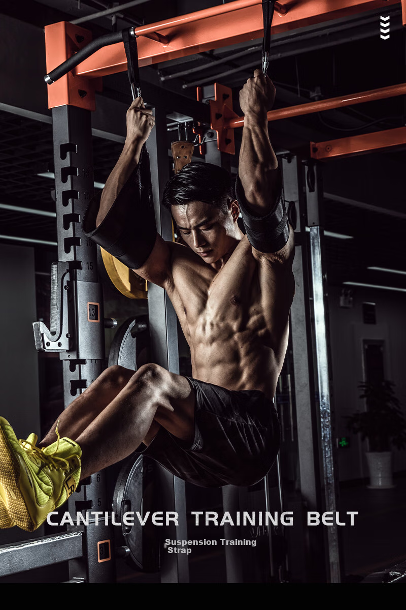 LARASTAR Hanging Leg Raises with Straps, Pull-Up Assist Band, Abdominal Crunch Support Band for Fitness Training 1