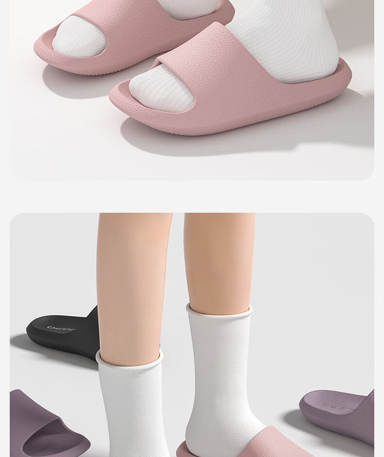 GUOLUOFEI Men's Lightweight Slippers, Spring And Summer New Style, Indoor Bathroom Shower Home Non-Slip Slippers for Women, Pink, Size 40-41 9