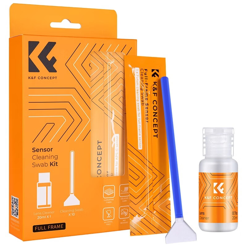 K&F CONCEPT Cleaning Rod Set for DSLR Camera CMOS Sensor CCD Cleaner Half-Frame Dust Cleaning Tool Compatible with Canon Sony Nikon Full-Frame Cleaning Rods*10 5