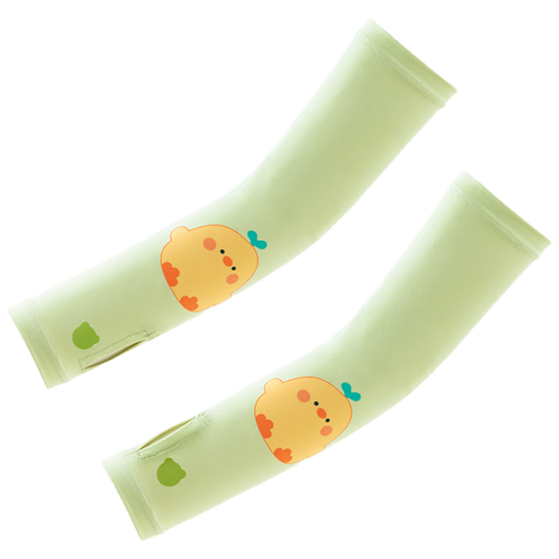 Betis Kids Ice Silk Cooling Anti-Slip Sleeves UV Protection Moisture-Wicking Quick-Dry Summer Arm Sleeves for Boys and Girls