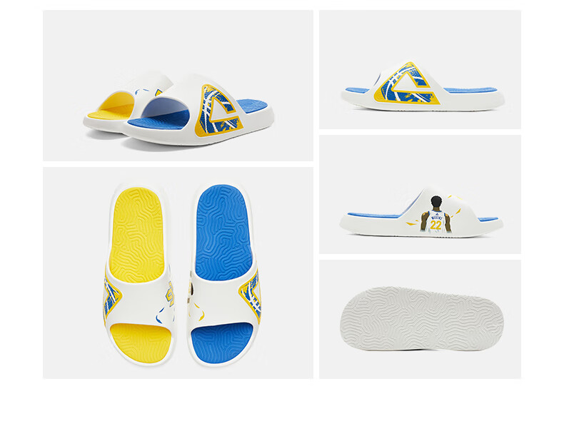 PEAK Taiji Sports Slippers, Shock-Absorbing Comfortable Soft Elastic Sandals, Height-Increasing Versatile Fashionable Beach Slippers for Men ET52047L 26