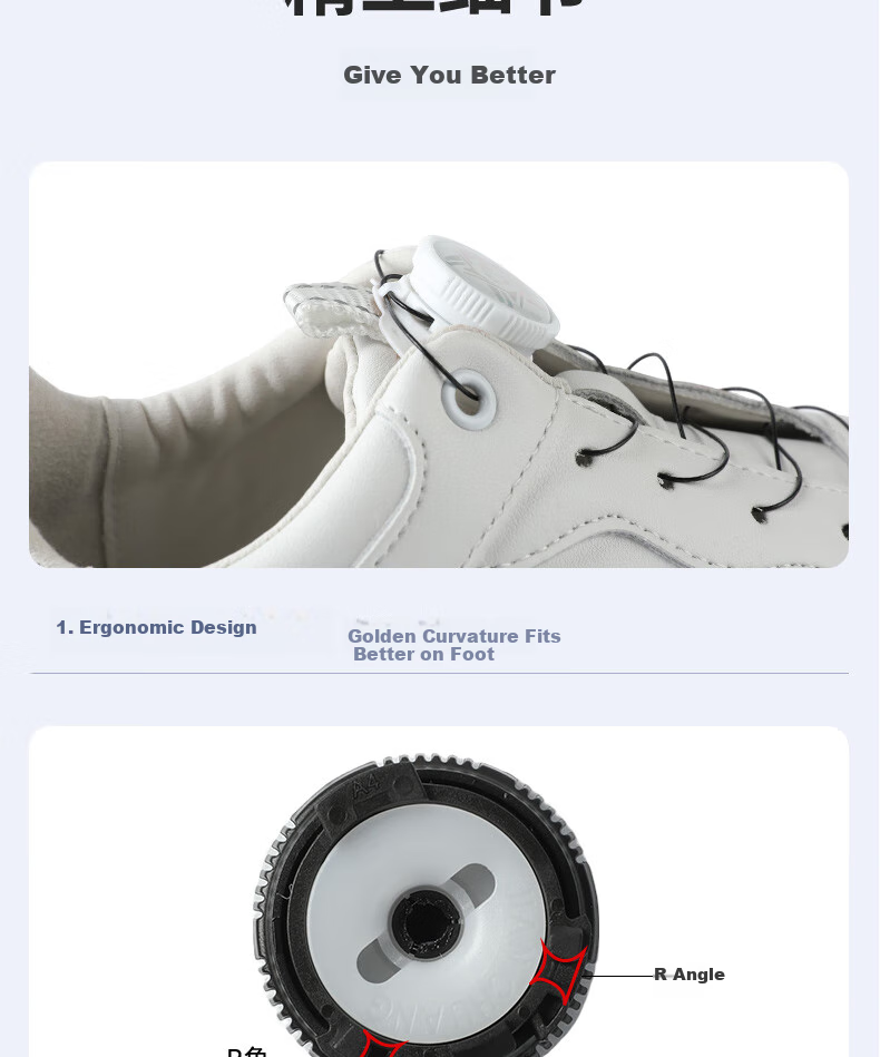 FOOTOPPO Rotary Buckle Shoe Laces, Lazy Buckle, Rotating Fastener, Sports No-Tie Shoe Buckle, Rotating Button for Me 11