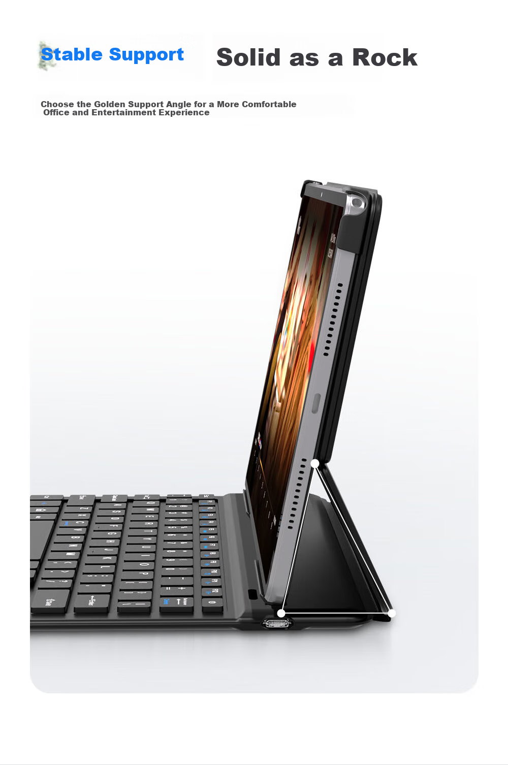 COOLSTART Keyboard Case for Lenovo Xiaoxin Pad 2024 / ZhaoYang K10 Integrated Smart Control Bluetooth Tablet Case 6