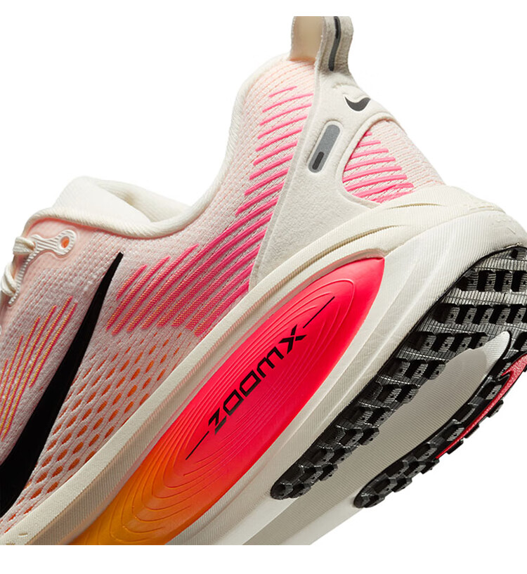 NIKE Women's Running Shoes, Cushioning, Mairou VOMERO 18 Sneakers, HM6804-100 White Orange Color, Size 37.5 5