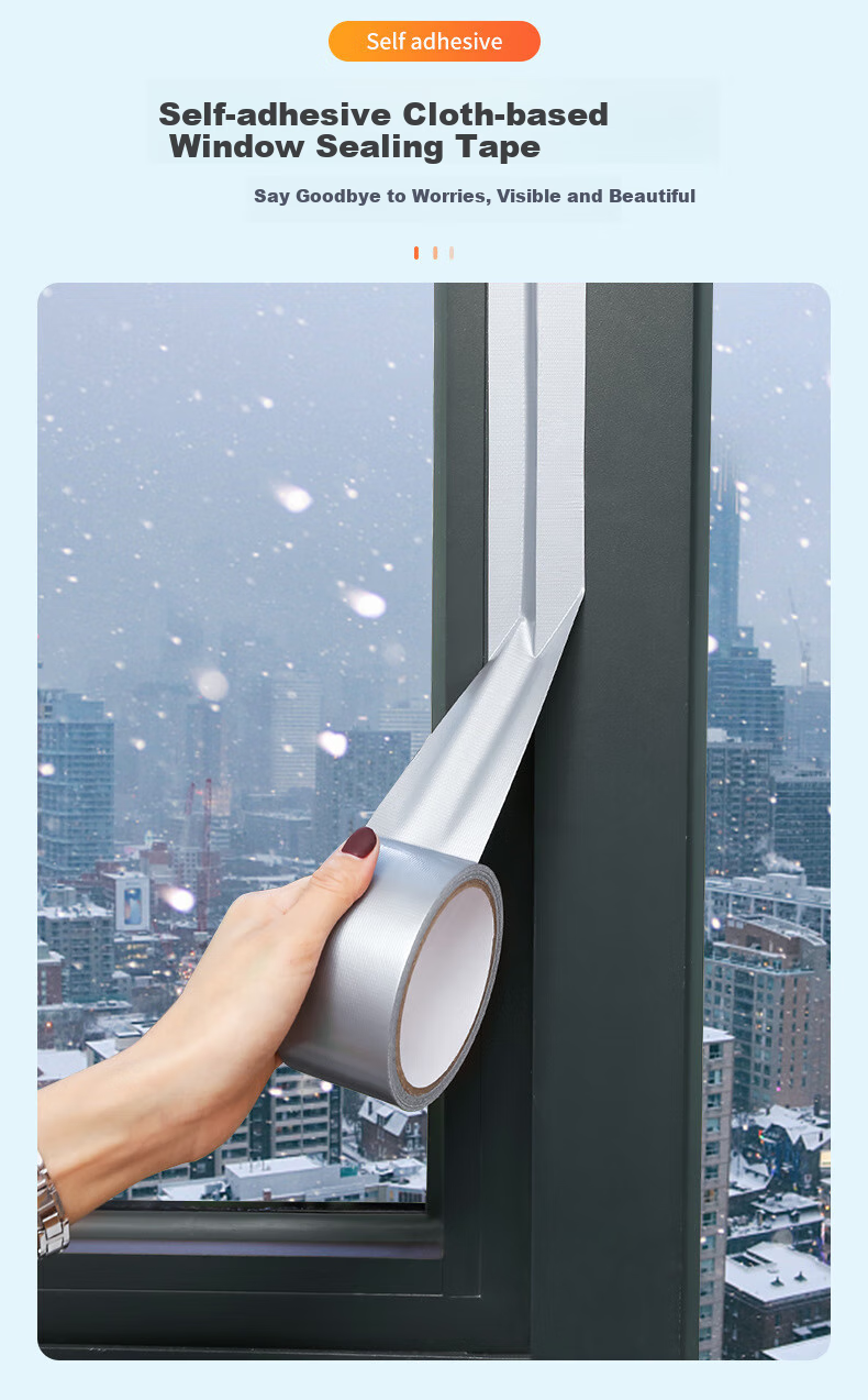 Jinlongxing Window Sealing Strip, Windproof And Warm, Gray, 10 Meters, Door And Window Gap Tape, Window Sealing Rubber Strip, Gray 4