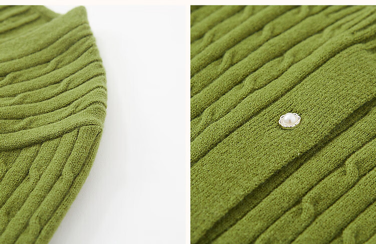 Dme (Xuainitianxin) Spring And Autumn French Square Collar Sweater, Simple Style Long-Sleeve Cardigan, Soft Elastic Knit Sweater, Women's Top 10