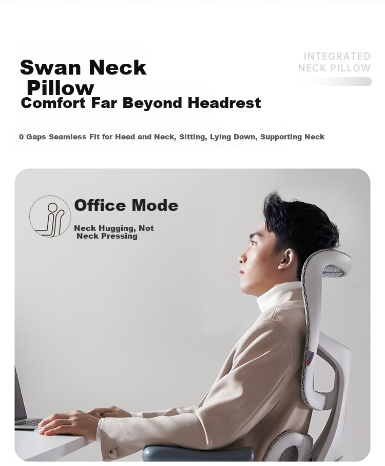 SIHOO S100 Ergonomic Chair, Computer Chair, Lumbar Support Office Chair, Ergonomic Seat, Gaming Chair with Integrated Headrest 11
