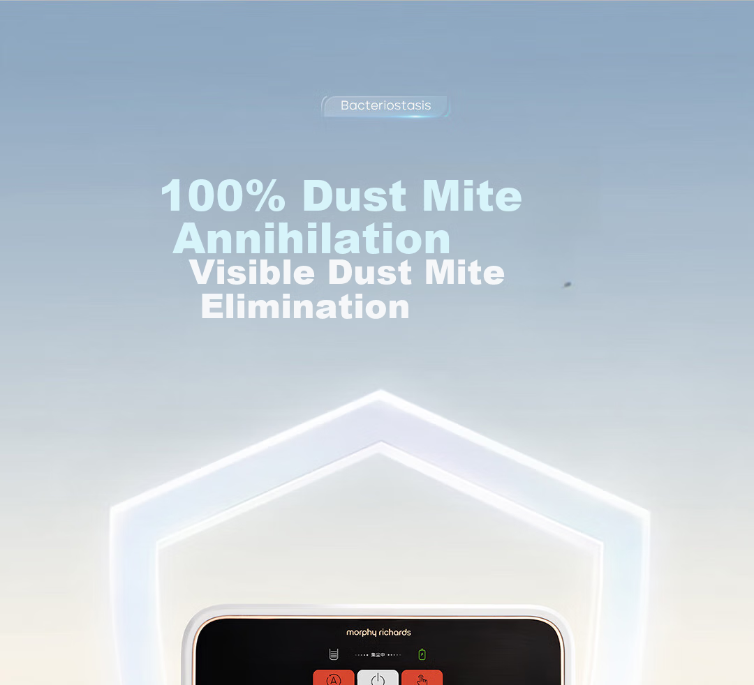 Morphyrichards Self-Cleaning Dust Mite Remover Wireless Bed Vacuum Cleaner, Intelligent Dust And Mite Removal Device with Strong Suction, Long Battery Life of 120 Days without Emptying, Automatic Rechargeable Mite Remover MR3106 20