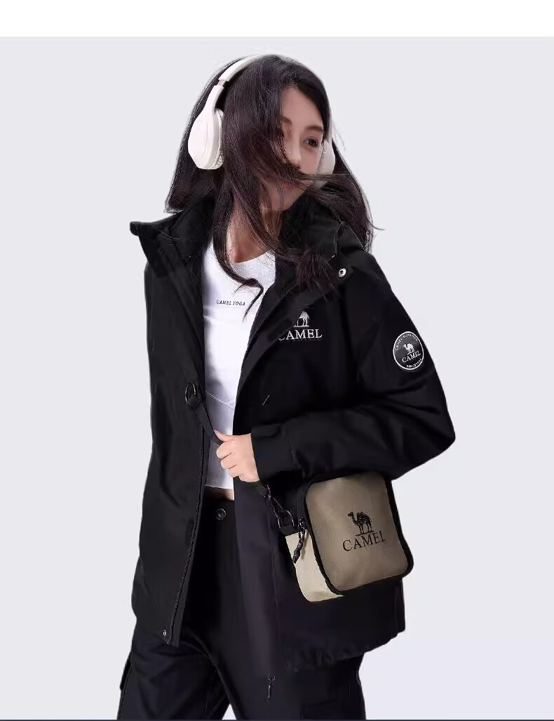 CAMEL [Yudawzhe] Outdoor Three-In Jacket, Unisex Style, Windproof And Waterproof Mountaineering Coat 9