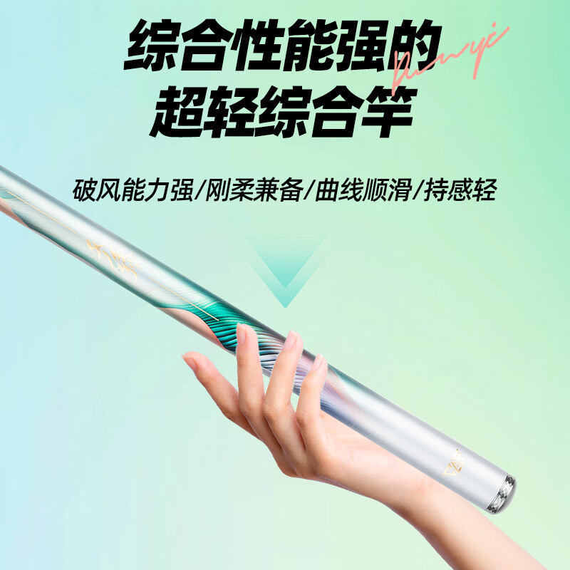 GW New Product Shield One Ultra-Light Comprehensive 7.2-Meter Platform Fishing Rod, Hand Rod with 37 Sections, Carbon Fiber Fishing Pole, Ultra-Light And Ultra-Hard Fishing Rod