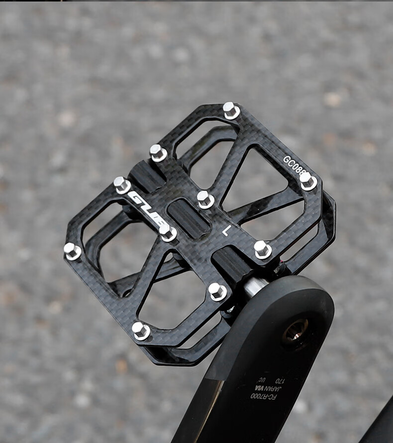 GUB Carbon Fiber Bicycle Pedals, Sanpei Lin Road Mountain Universal Titanium Bearing Pedals 15