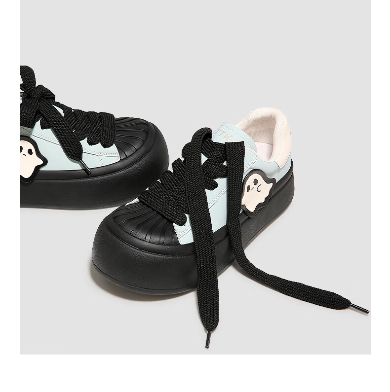 TTKJ Shell Toe Casual Women's Shoes, 2026 Summer New Style Xiaoyouling Thick-Soled Heightening Shoes, Comfortable for Long-Standing, Breathable Chunky Sneakers 25
