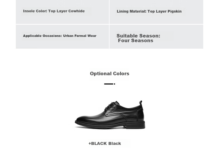 Goldlion Men's Formal Shoes, Stylish And Unique Leather Shoes, Lightweight And Durable Derby Shoes G515410298AAA Black Size 43 19