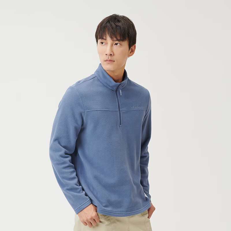 TOREAD Fleece Jacket, Autumn And Winter Men's Stand-Up Collar Ultra-Light Fleece Casual Versatile Anti-Static Coat TACCCM91362