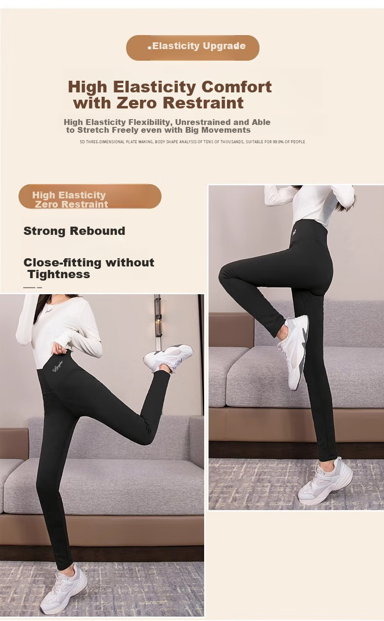 LangSha 2025 Autumn And Winter New Barbie down Pants for Women, Fleece-Lined White Duck down High-Waist Shark Cotton Pants, Cold-Proof Warm Trousers 13