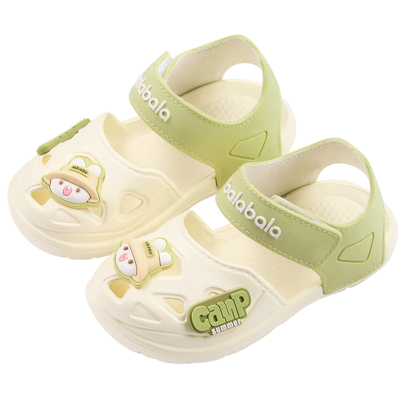 BALABALA Children's Sandals Summer Boys Closed-Toe Soft-Soled Baby Outdoor Toddler Walking Shoes Kids Non-Slip Girls Beach Sandals