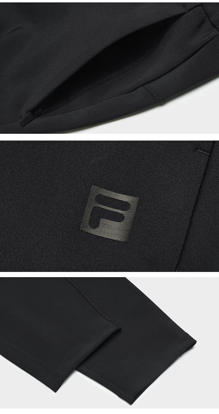 FILA Official Dynamic Pants for Men, Knitted Trousers, Simple Basic Fitness Running Sports Pants 10