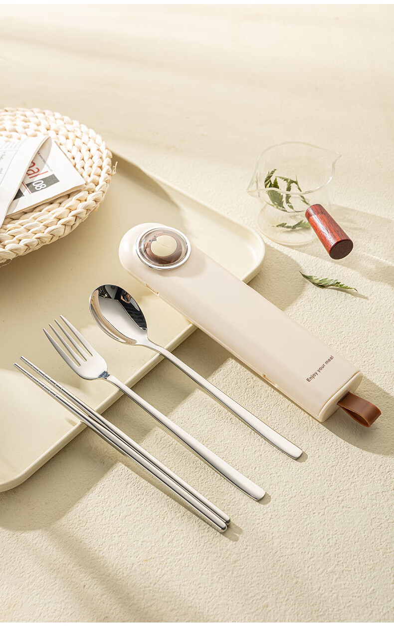 Guangyi Chopsticks, Tableware Set, 316L Stainless Steel Chopsticks And Spoon Set for Students And Office Workers, Portable Cutlery GY7428 15