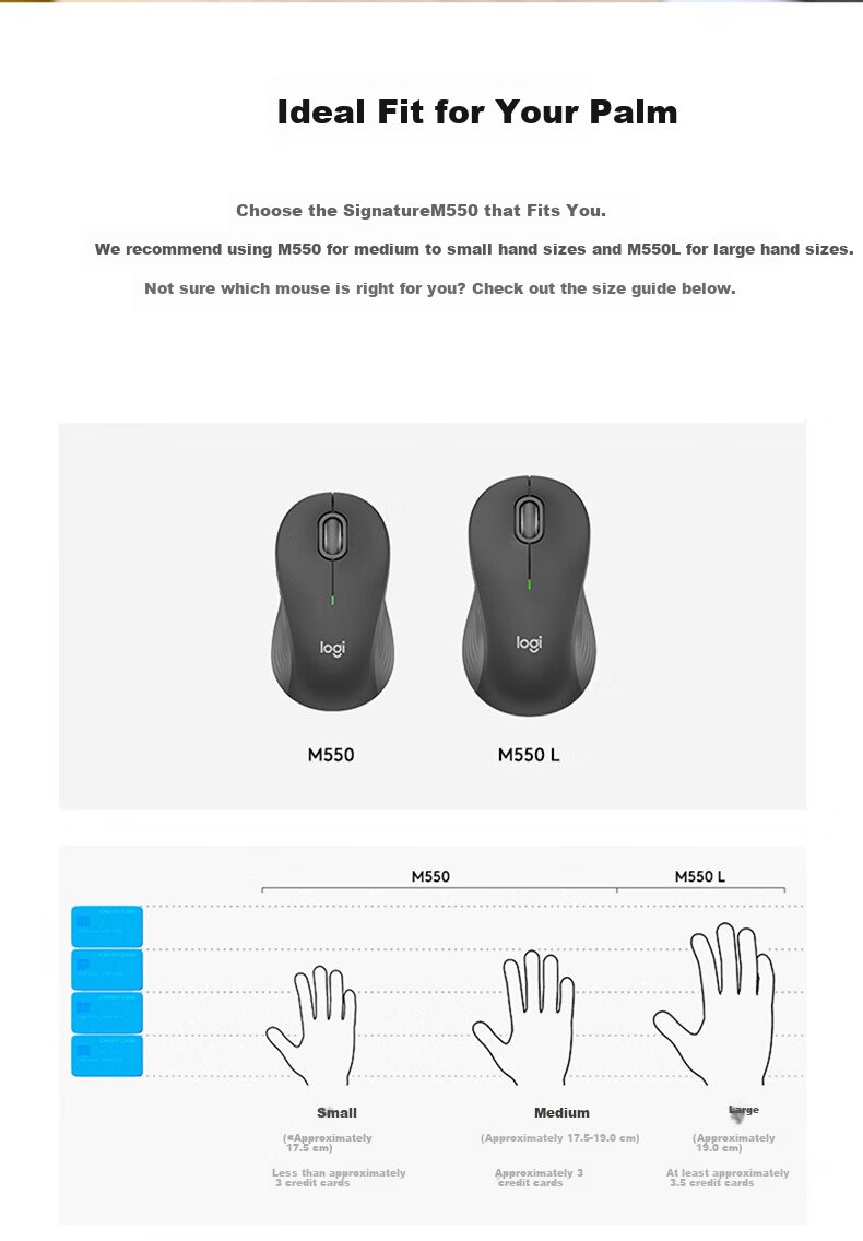 Logitech Premium Series M550 (Same Design As M650) Wireless Bluetooth Mouse for Business And Home Office Quiet Operation Portable Laptop Desktop Computer Mouse White 2