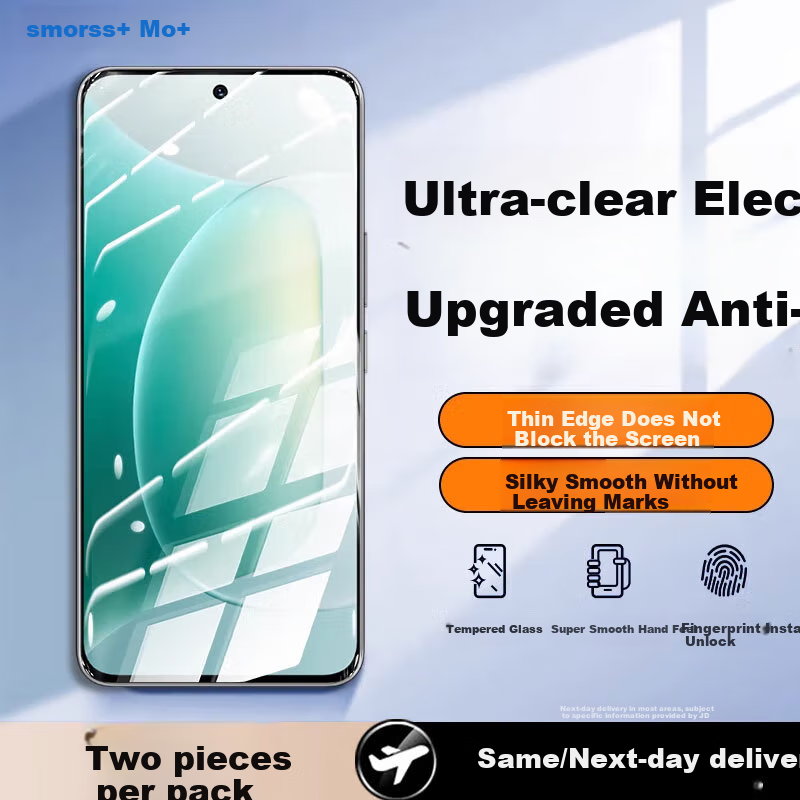 Smorss [2 Pieces Premium] Tempered Glass Screen Protector for Honor 300, Full Coverage High Definition Anti-Scratch Anti-Fingerprint Full Glass Film for Honor 300 Smartphone