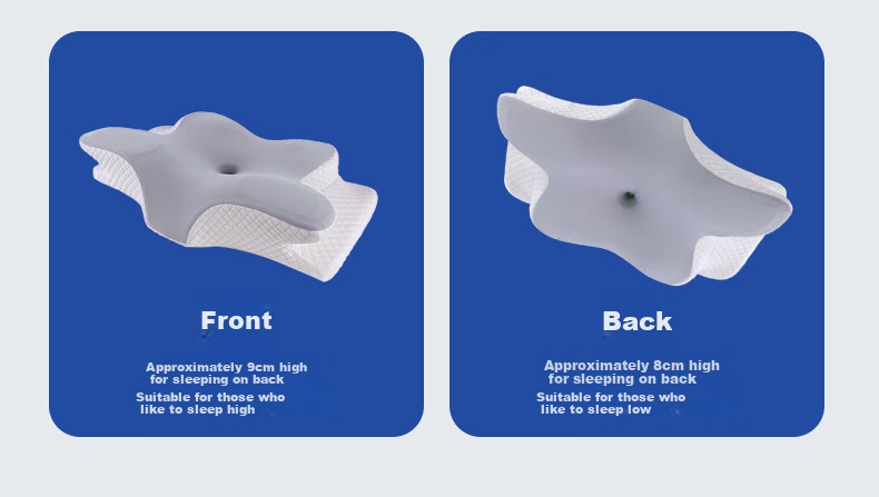 Howtreats Cervical Pillow for Adults, Sleeping Neck Support Pillow, Side Sleeping Pillow, Double-Layer Pillow, Deep Sleep Ergonomic Memory Foam Pillow 11