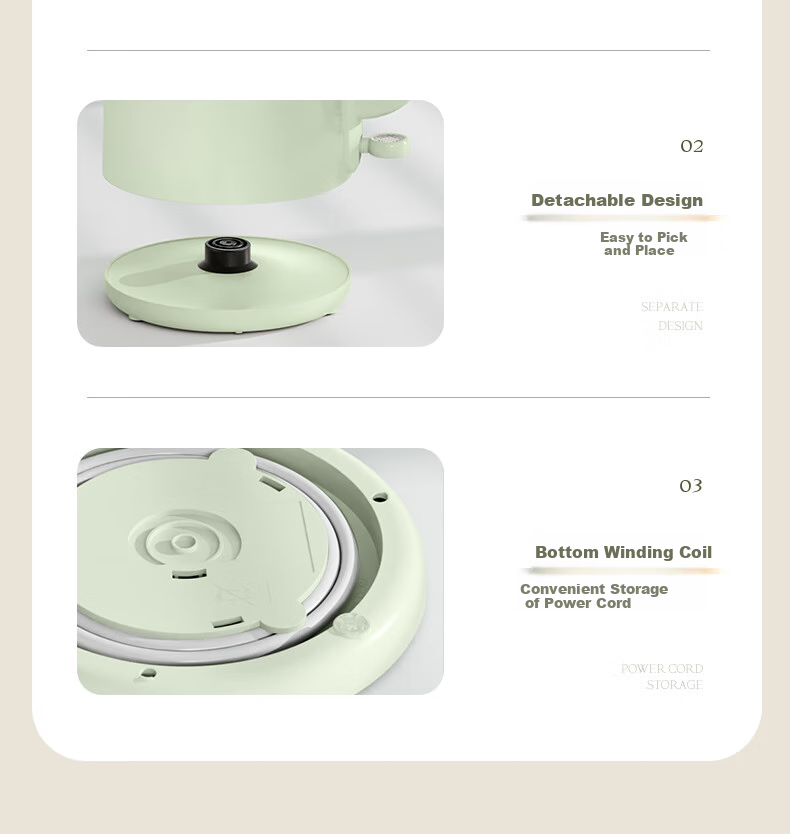 Grelide Pure Titanium Electric Kettle 99.9% Titanium Double-Layer Anti-Scald Large Capacity Smart Temperature Control Electric Water Boiler China Red D1215E 8