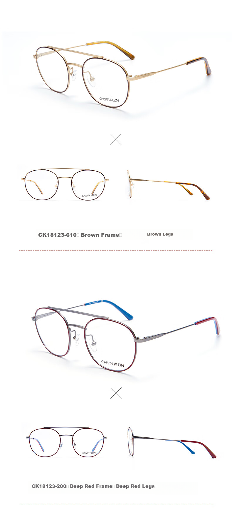 Calvin Klein Nearsighted Business Commute Casual Everyday Style Early Morning Men's And Women's Optical Glasses CK18123 001 6