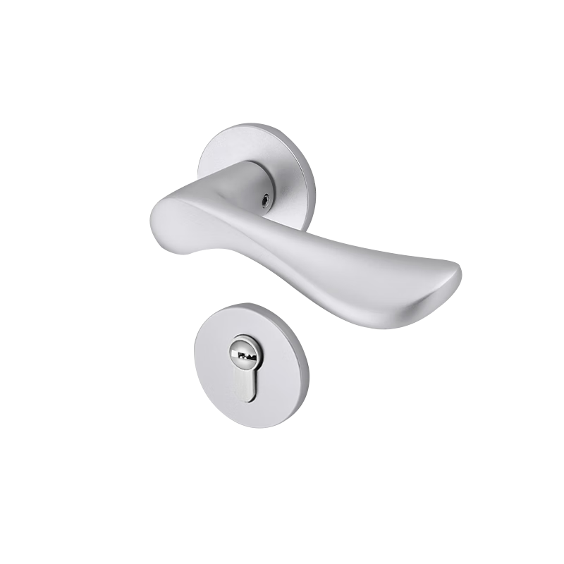 BLOSSOM Interior Bedroom Door Lock, Quiet Noise Reduction Lock Body, Copper Core, No Hole Modification Required, Door Lock 268 Sand White