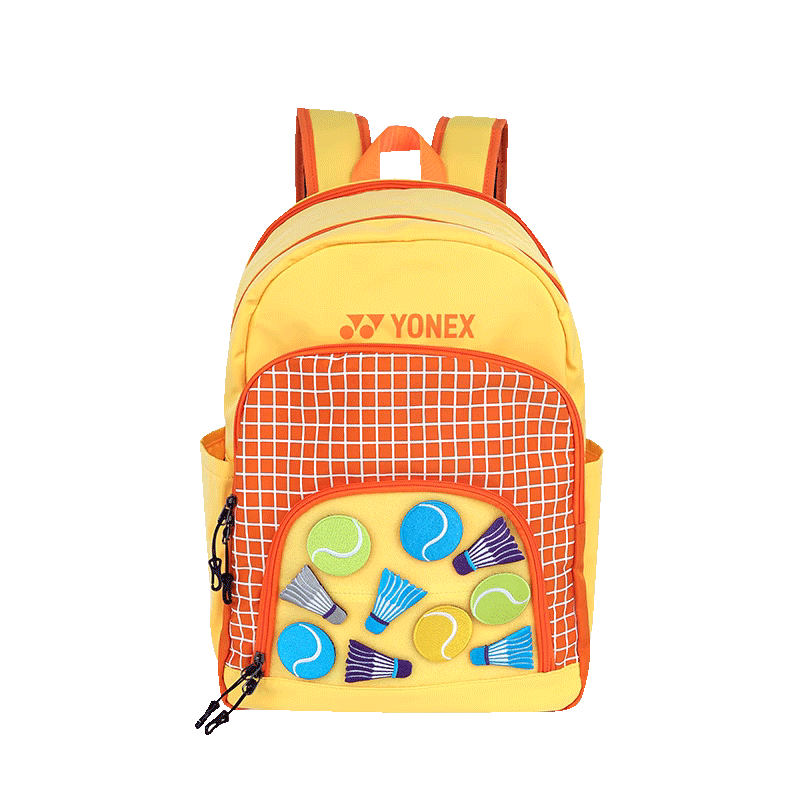 YONEX Badminton Bag, Youth And Children's Fashionable Velcro Backpack, BA299CR Yellow-Orange 4