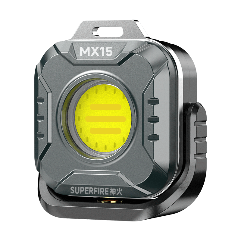 SupFire MX15 High-Intensity Flashlight, Multifunctional Magnetic Keychain Rechargeable Work Light, Auto Repair Lamp, Mini Floodlight