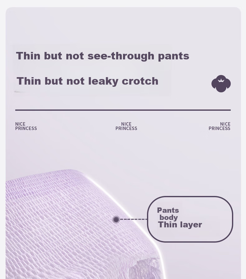 PurCotton [Recommended by Lu Yuxiao], Princess Comfort Pants, Sleep Pants, Panty-Style Sanitary Napkins, ML Size, 48 Pieces Per Box 8