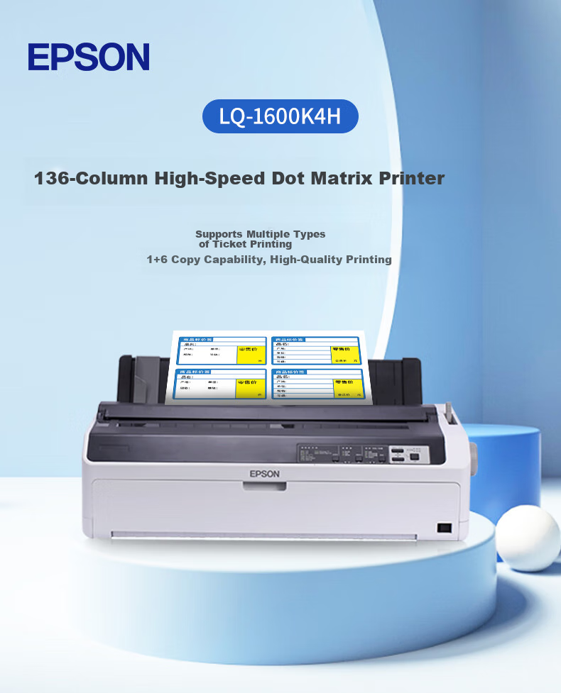 Epson LQ-1600KIVH Dot Matrix Printer (136-Column Cartridge), LQ-1600K4H Dot Matrix Printer (Enterprise Edition with 2-Year Warranty) 1
