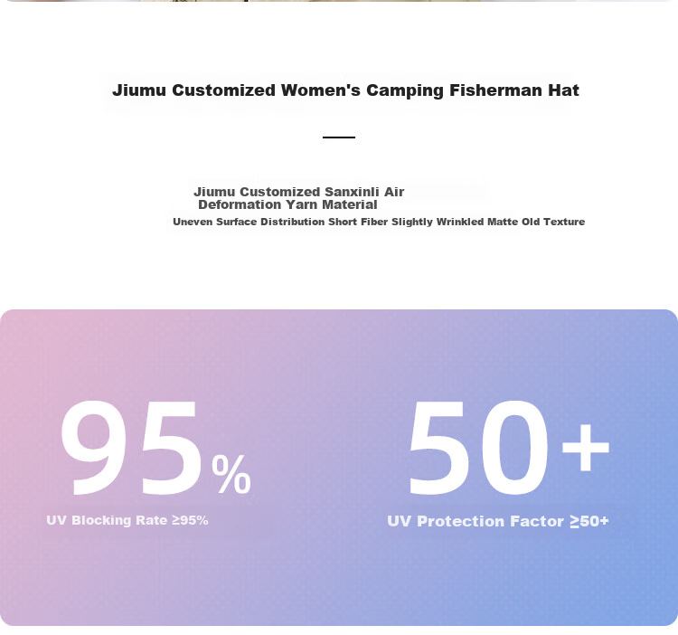 JIUMU Sun Protection Hat for Women, Sun Visor Cap, Fisherman Hat, Summer Outdoor Face-Covering UV Protection Hat for Wome 2