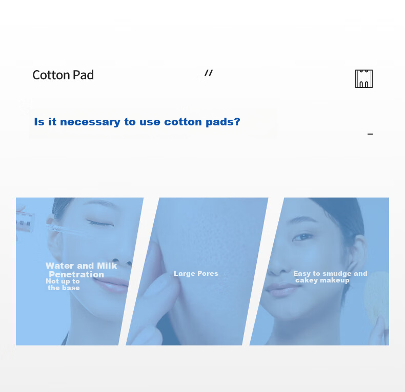 ITO Cotton Pads, 180 Pieces * 1 Pack, Double-Sided Three-Layer Wet Compress Water-Saving Makeup Remover Pads, Facial Cleansing Pads for Face And Eyes, Thick Versio 3
