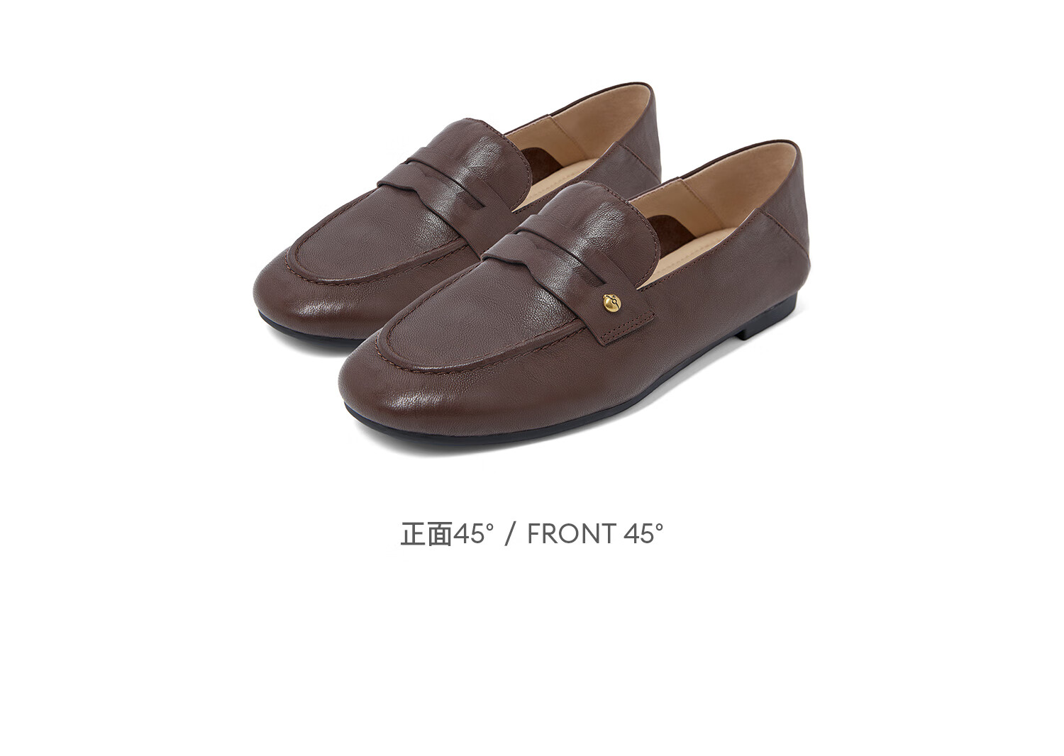 COMELY Low-Heel Loafers for Women, New Spring And Summer Style, Sheepskin Retro Flat Genuine Leather Shoes, Commuter Flats, Cream White, Size 35 11
